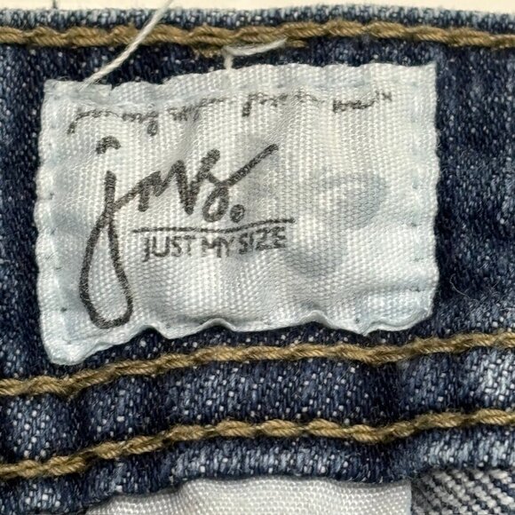 JMS Skimmer Back Flap Pockets Women's size 24W Dark Wash Blue Denim jean Shorts - Picture 2 of 4